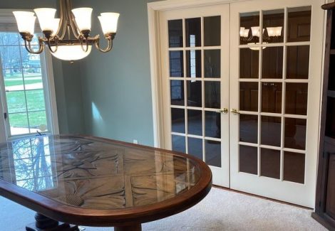 dining area after painting