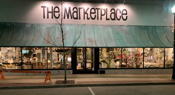 front of store after painting