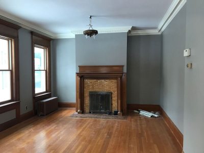 Interior living room painting by CertaPro house painters in East Green Bay, WI