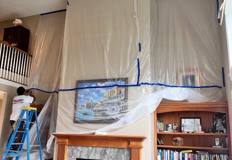 Ceiling Repair & Repainting Project