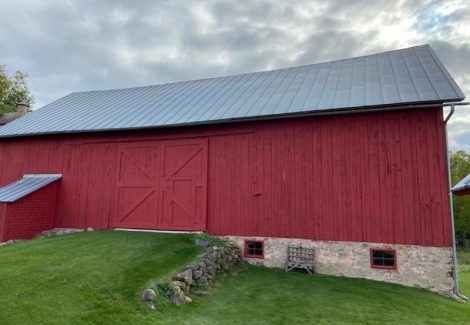 Transformed barn exterior