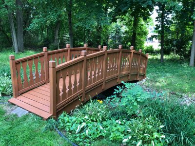 Wooden Creek Crossing Bridge - Painted by CertaPro Painters of NE Wisconsin