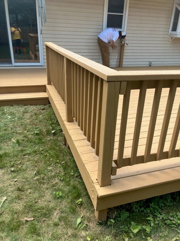 Close Up of Deck Staining Preview Image 1