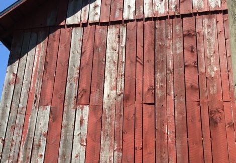 Before restoring the barn