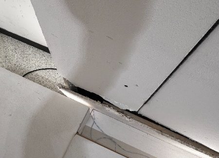 damaged drywall