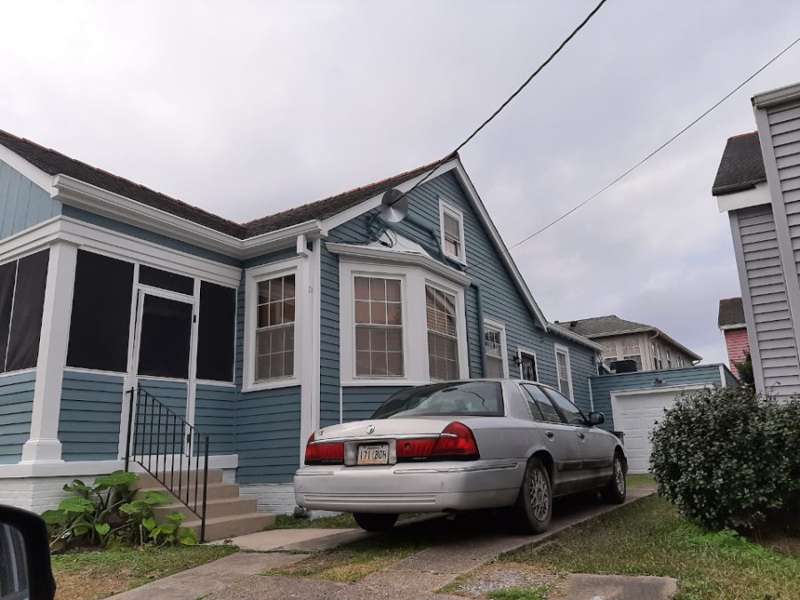 Another view of the repainted blue house. Preview Image 1