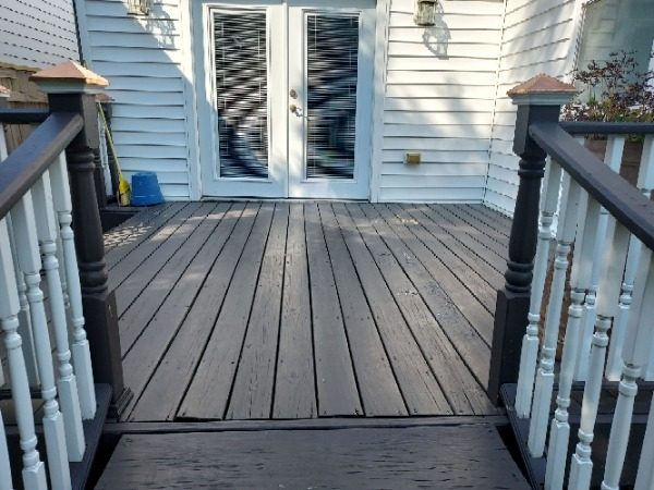 dark painted deck of home Preview Image 15
