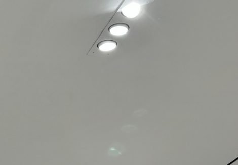 retail store ceiling after water damage repair