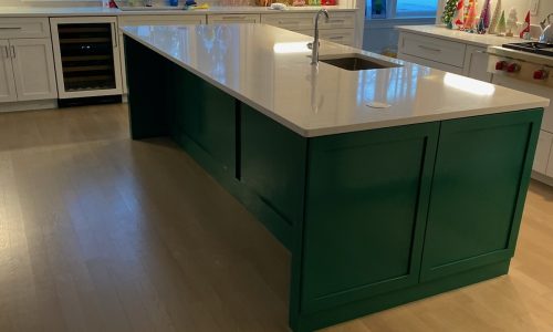 Kitchen Island Painting After