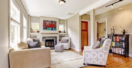 Living Room Painting Project in Newton, MA ...