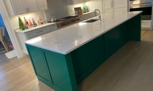 Kitchen Island Painting After