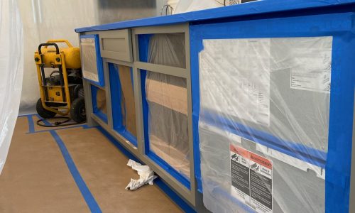 Kitchen Island Painting Prep