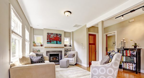 Living Room Painting in Newton, MA