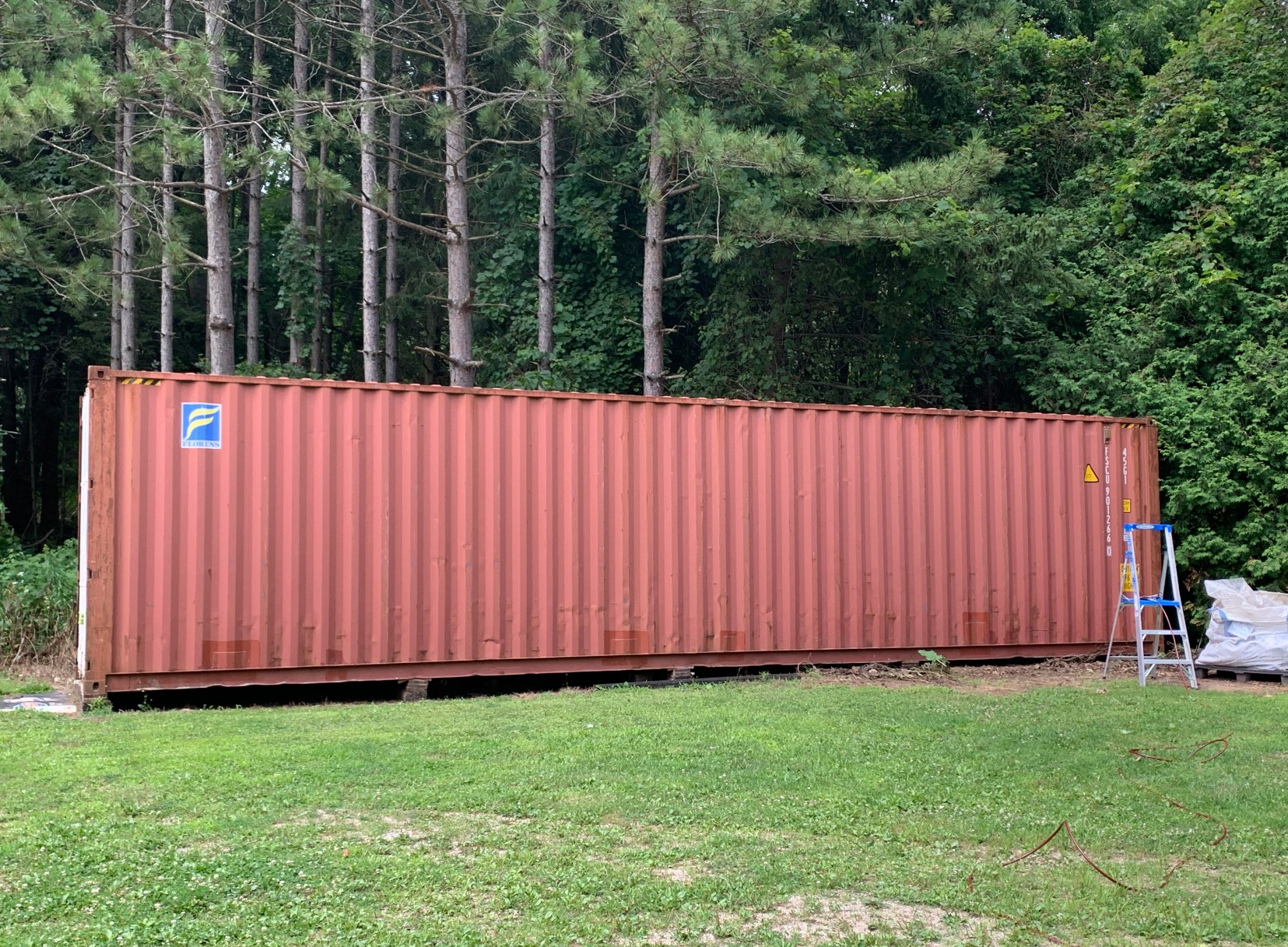 Shipping Container Painting in Carlisle, ON Before