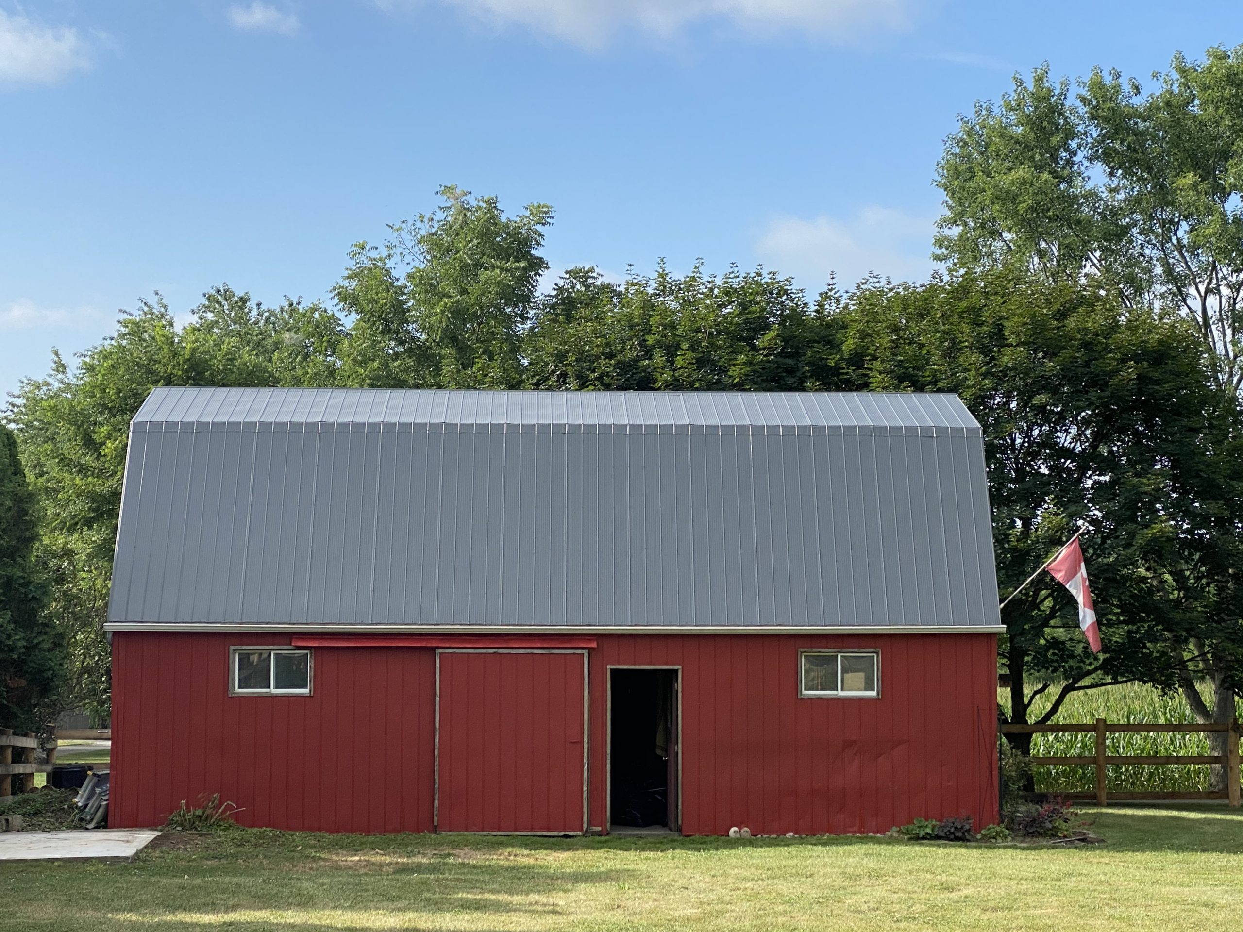 Barn Painting in Flamborough Ontario After