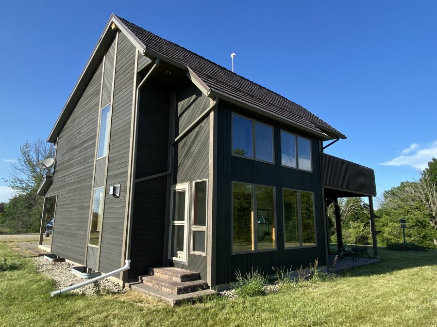 Cedar Siding Stain Project