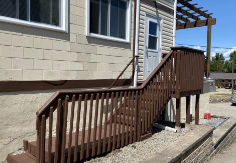 Retirement home stairs repaint