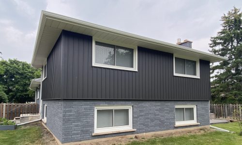 Side View of Brick Painting Project