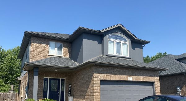 Exterior stucco painting