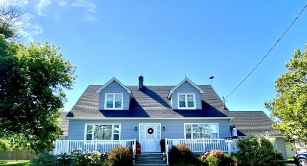Exterior Aluminum siding and trim painting project in Wellandport (Wainfleet) Ontario