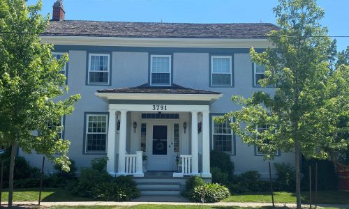 Colonial Style House Repainted