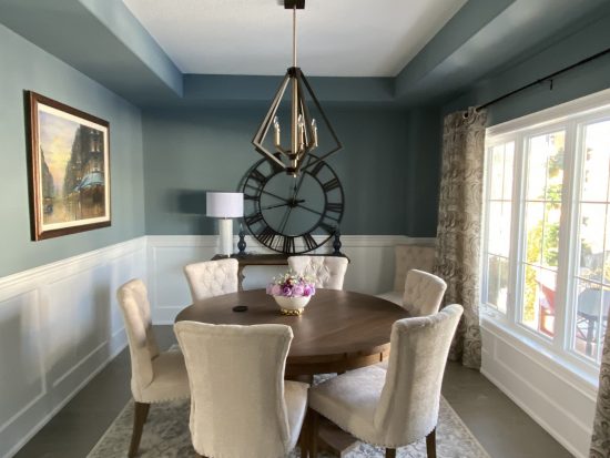 Interior repainted dining area