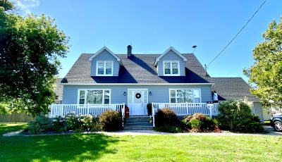 Exterior Aluminum siding and trim painting project in Wellandport (Wainfleet) Ontario