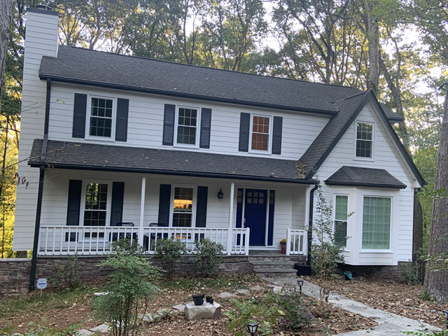 photo of repainted exterior of home in norcross georgia
