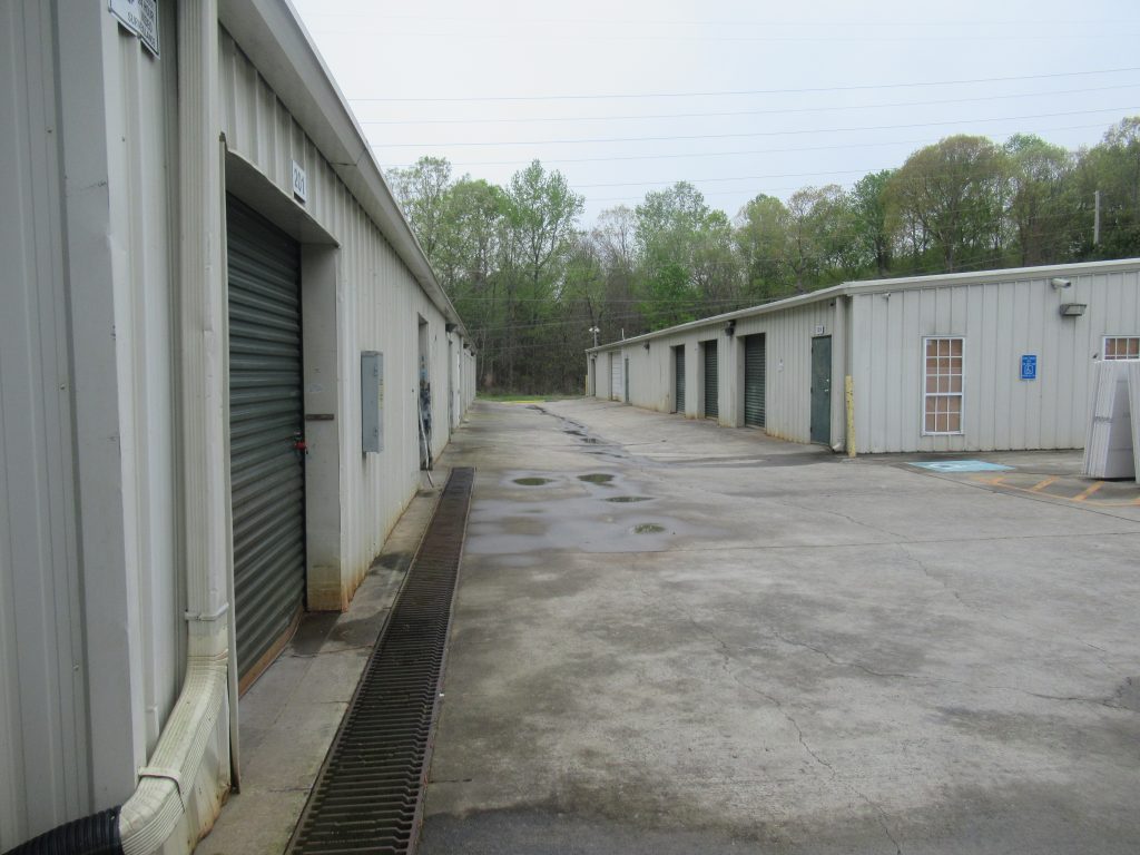 storage facility before repainting