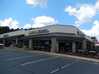repainted exterior duluth village shopping center in duluth, ga