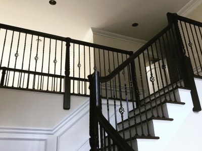 Interior stairway painting by CertaPro Painters of North Bergen County, NJ