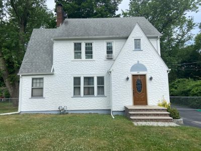 white residential exterior painting