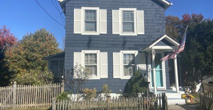 Blue & White Exterior