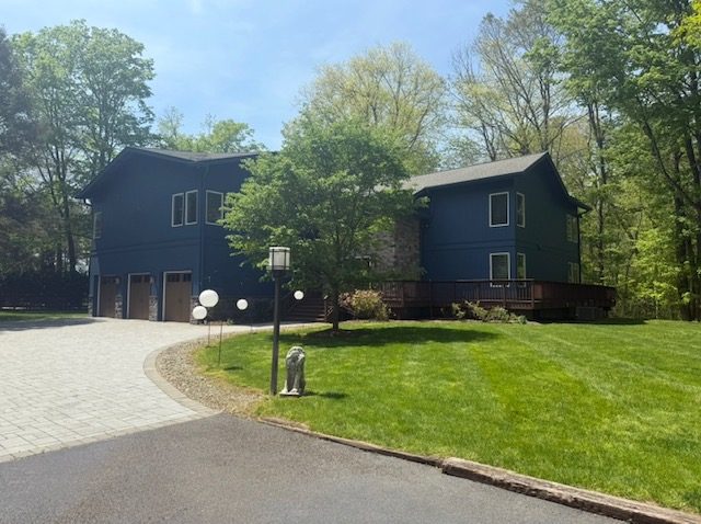 Blue House Painting Preview Image 1