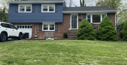 Blue & White Exterior