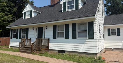 Residential White Exterior Painting