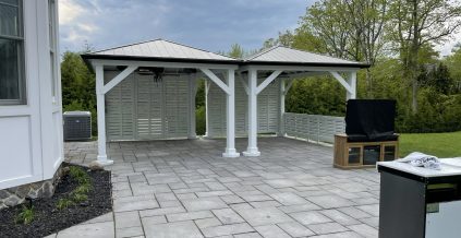 White Pergola Painting