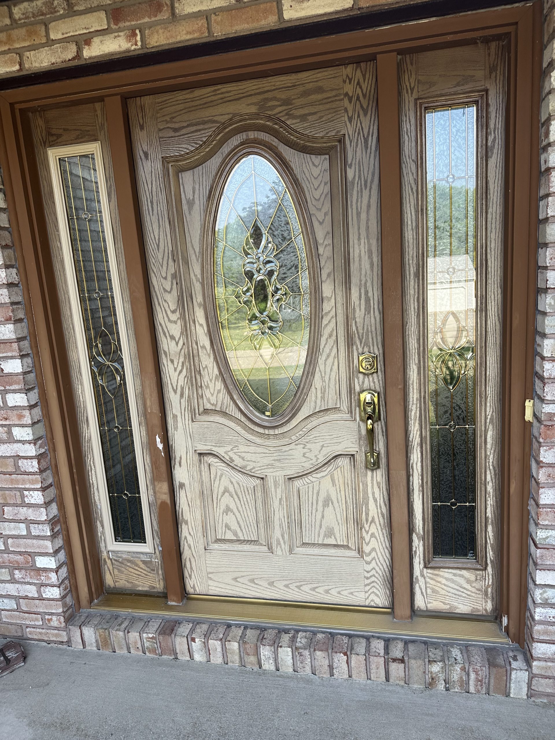 Front Door Painting in North Canton OH Before