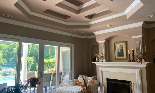 Living Room Interior Painting in Mooresville, NC