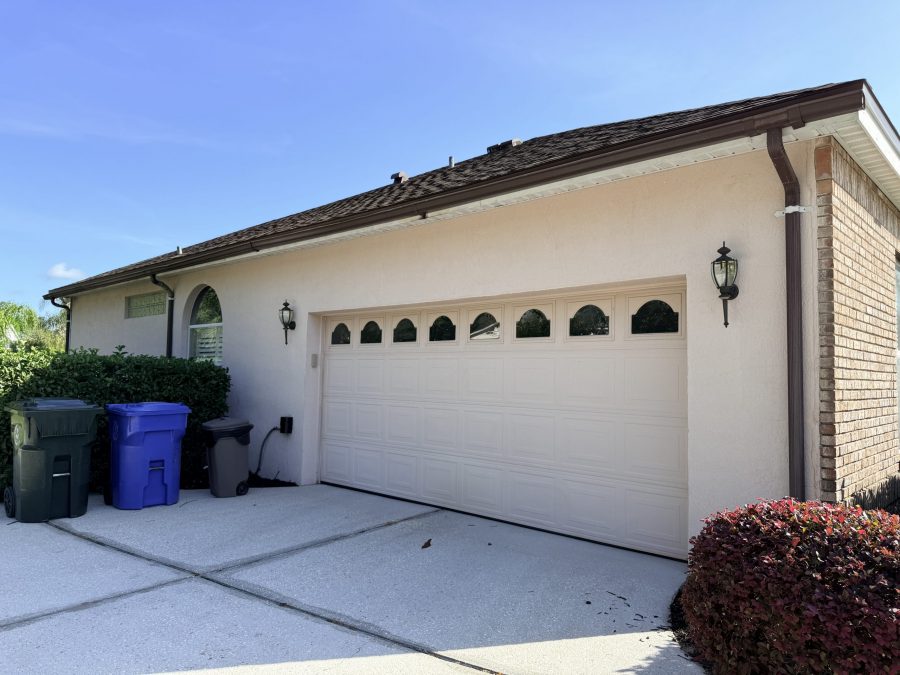 garage door and stucco exterior before repaint Preview Image 7