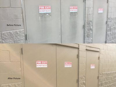 Door and wall repainting