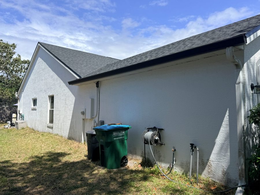 white stucco house exterior before repaint Preview Image 6