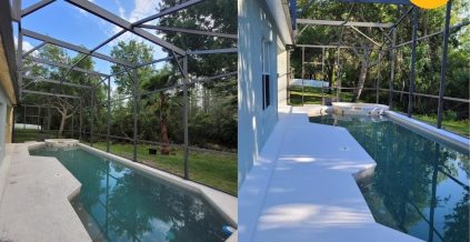 Pool Deck Paint Project