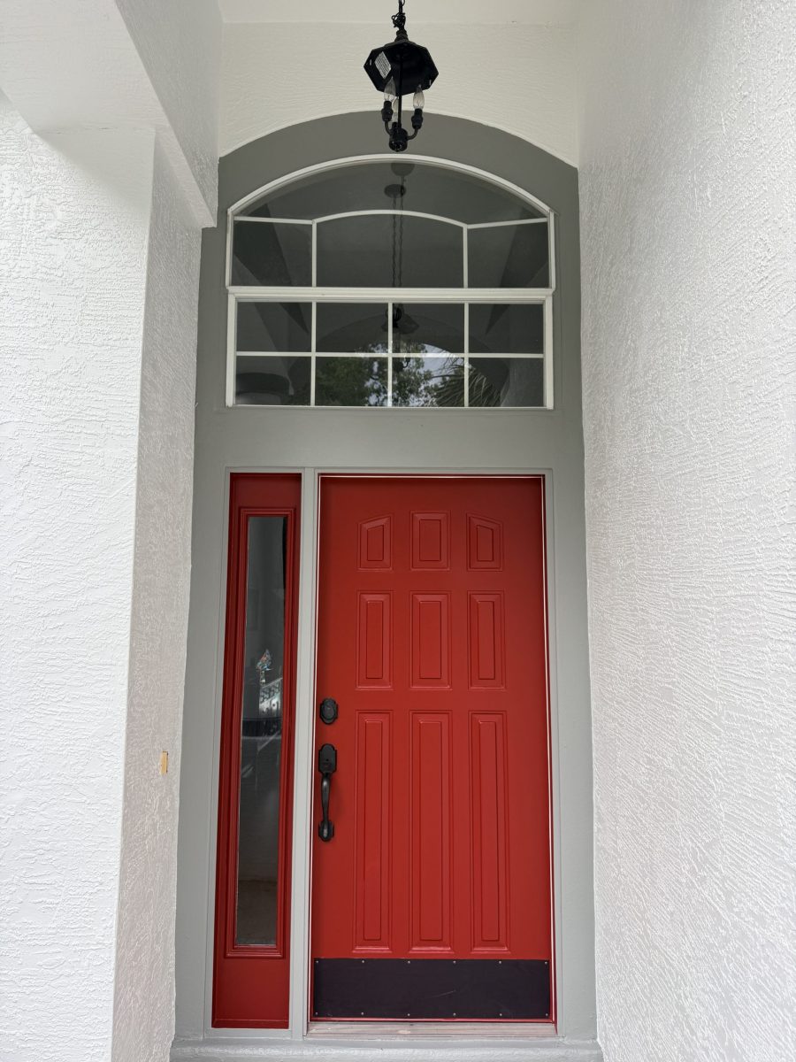 bright red repainted front door Preview Image 3