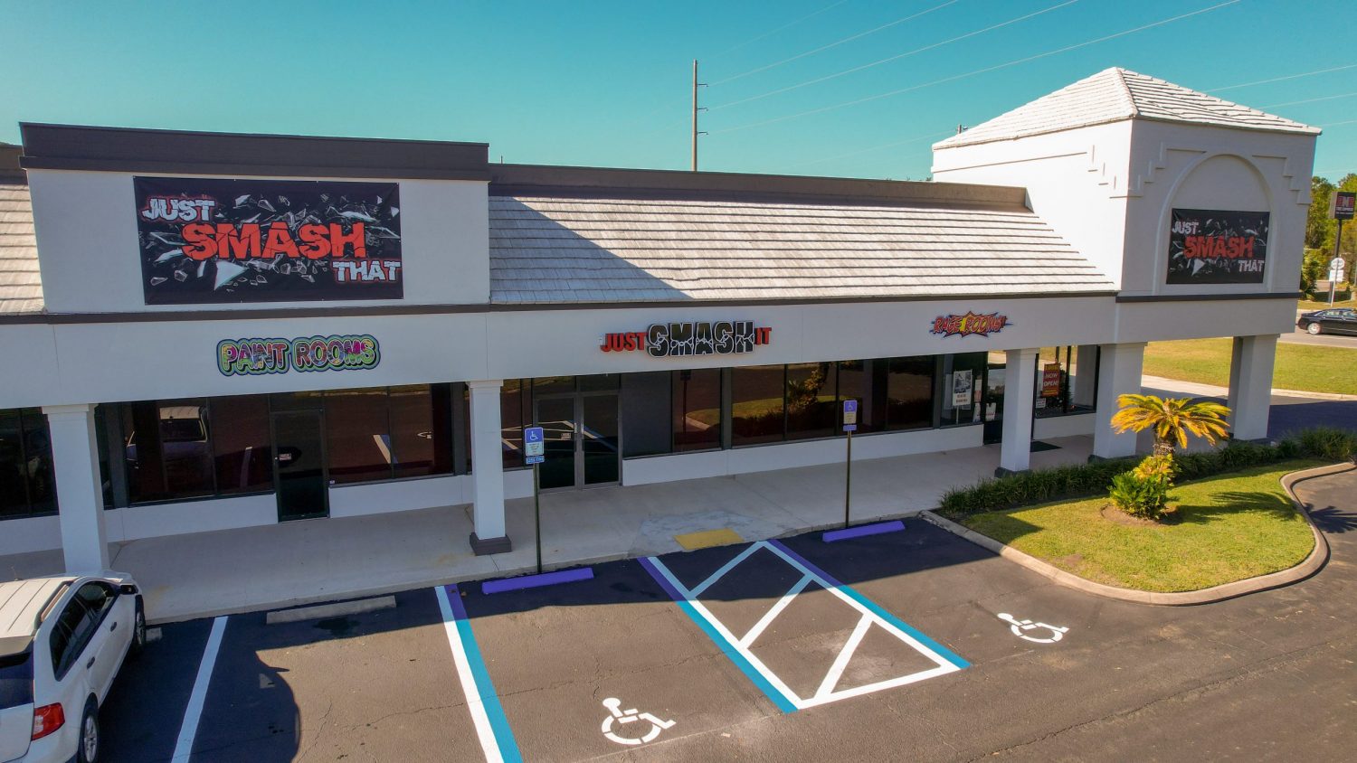 Retail Painting Strip Mall Exterior Painting