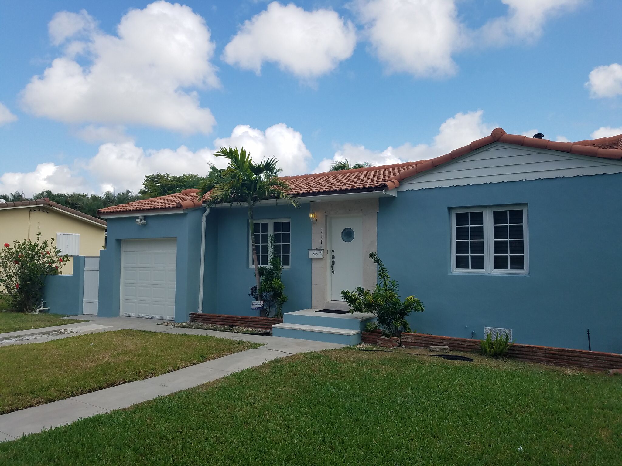 Exterior house painting by CertaPro painters in Miami Shores, FL