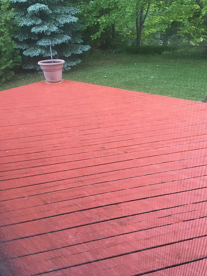Red Painted Deck