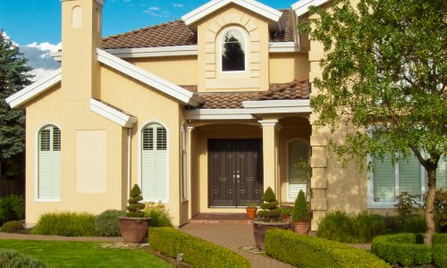Stucco repair and paint for instant curb appeal