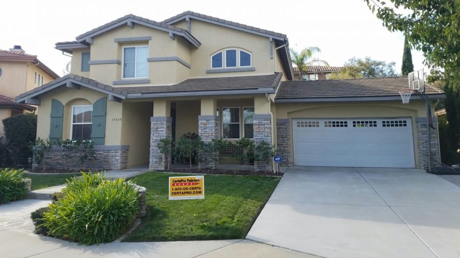 Exterior painting by CertaPro house painters in Scripps Ranch, CA