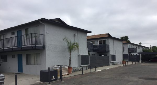 Refinished apartment complex